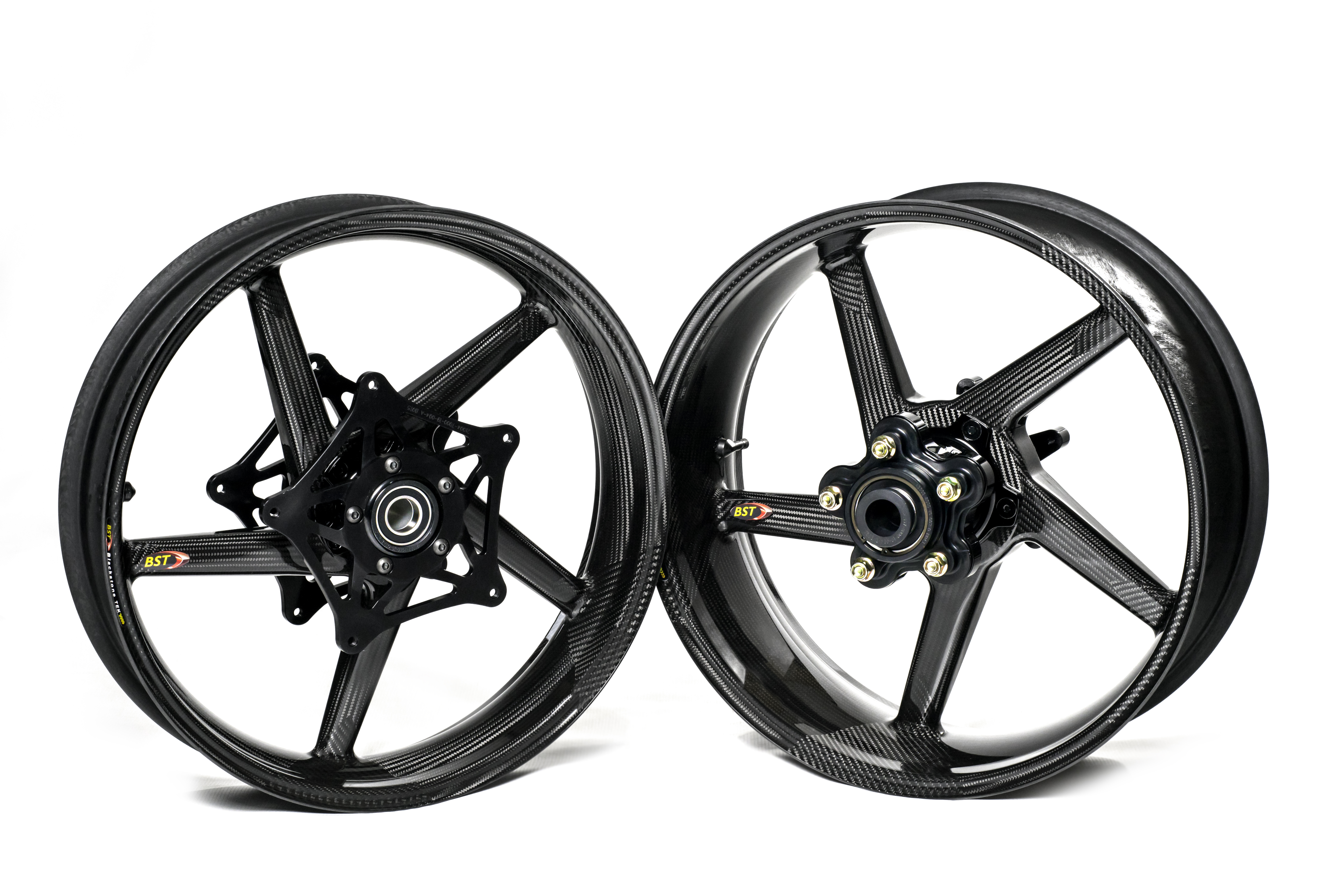 BST Diamond TEK 5 Spoke Carbon Fiber Front Wheel for the Ducati Monster 696 and 795 - 3.5 x 17